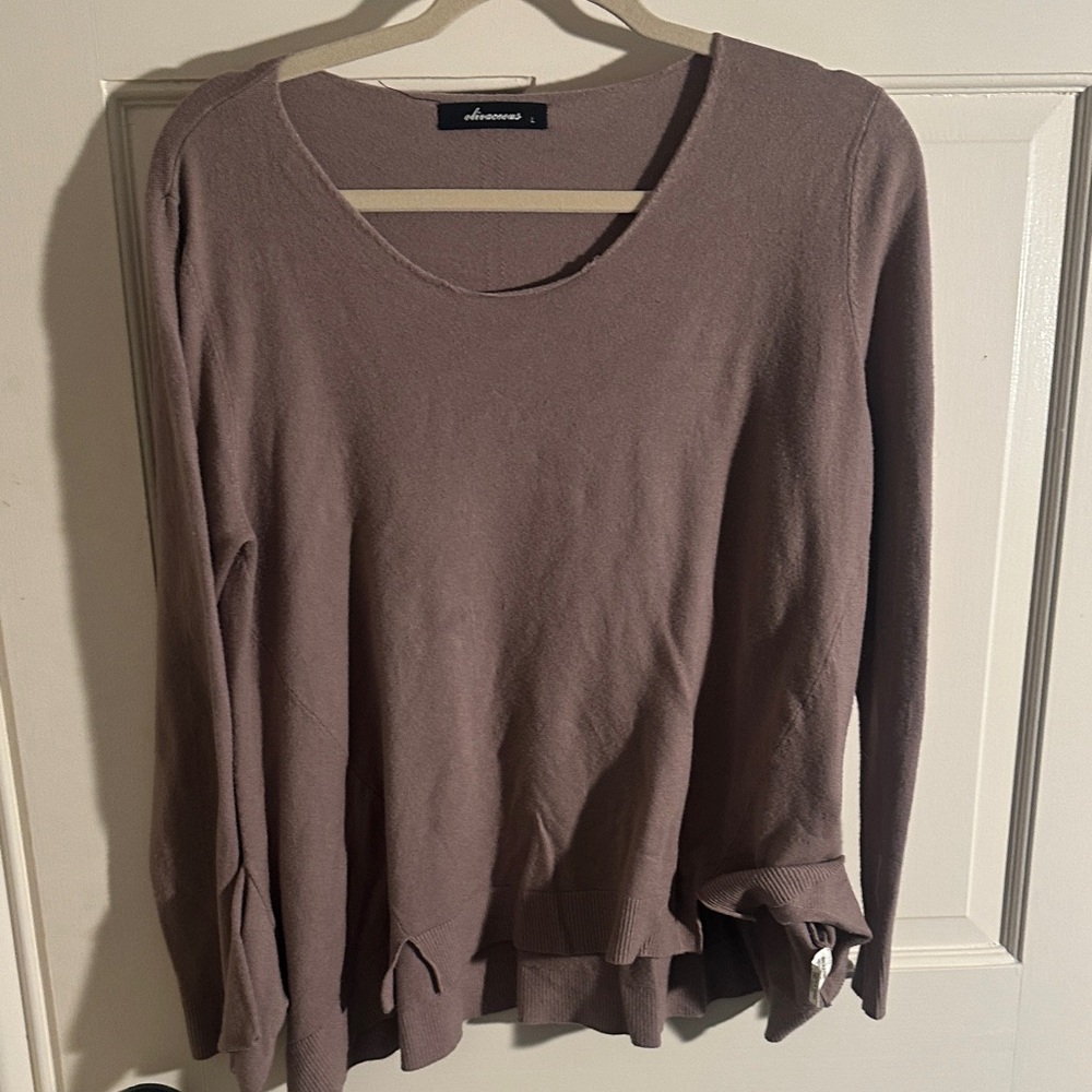 Olivaceous Long Sleeve Mauve Top